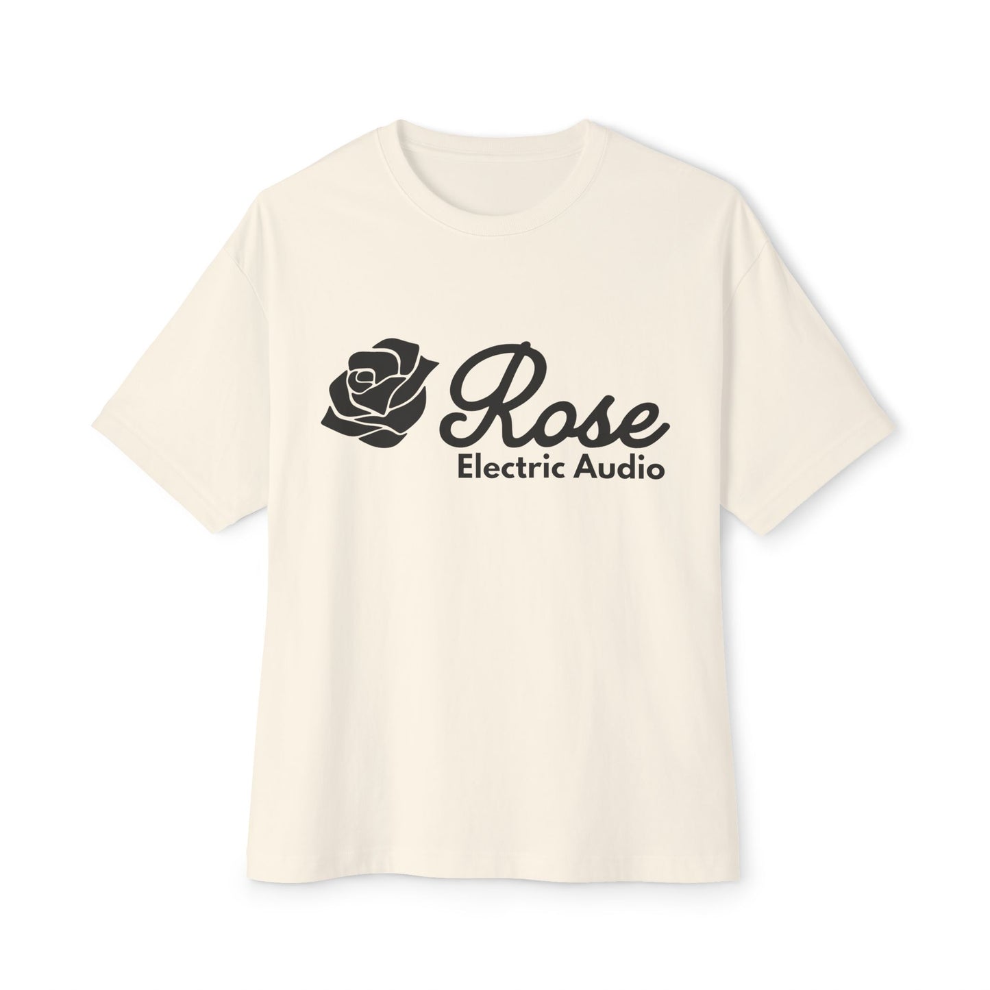 Unisex Oversized Boxy Tee - Rose Electric Audio