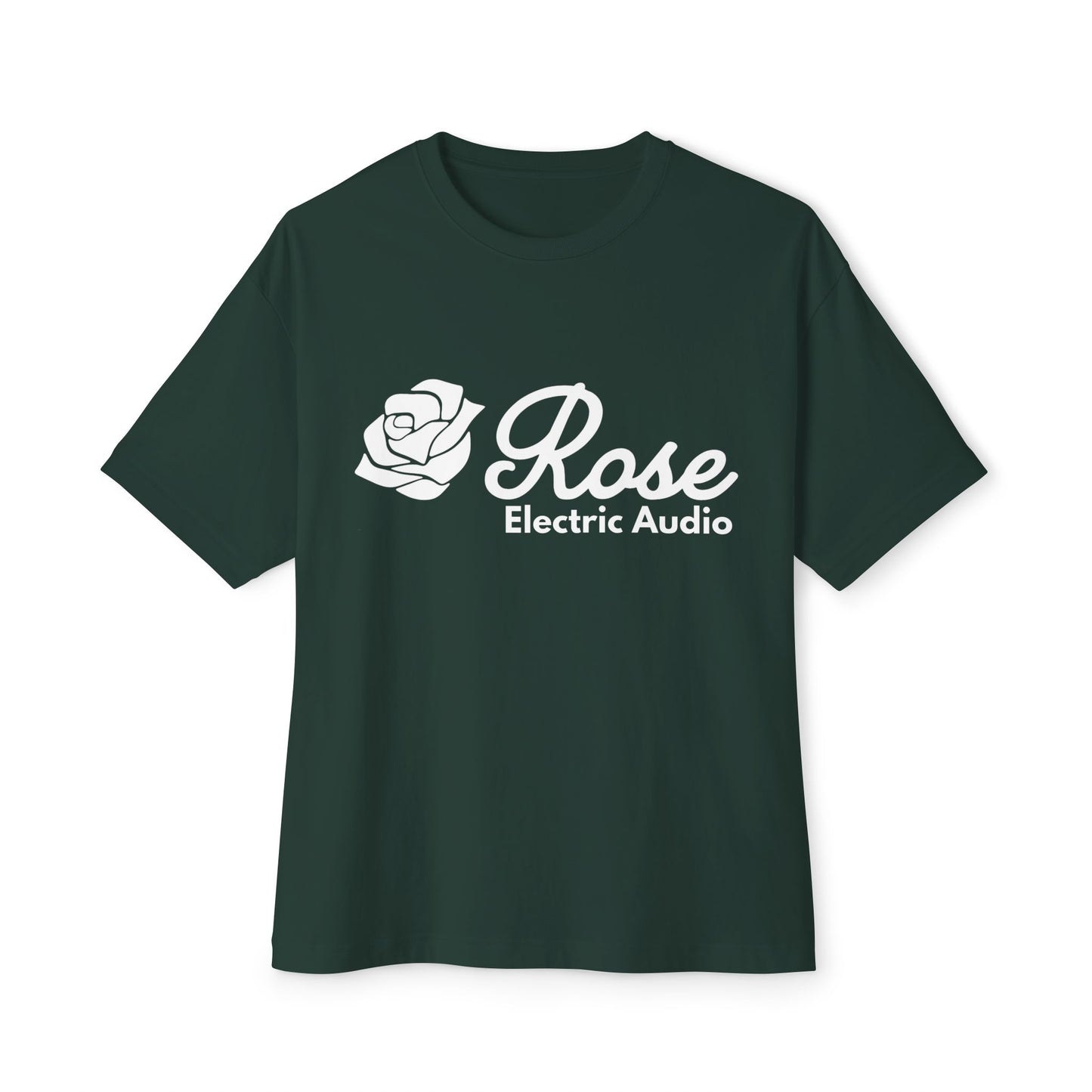 Unisex Oversized Boxy Tee - Rose Electric Audio