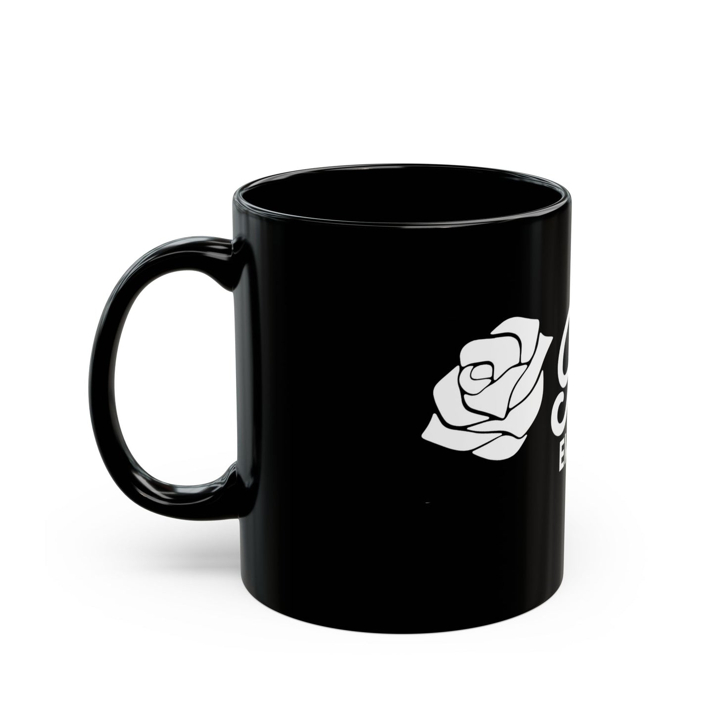 Rose Electric Audio Black Mug - Perfect Gift for Music Lovers & Coffee Enthusiasts