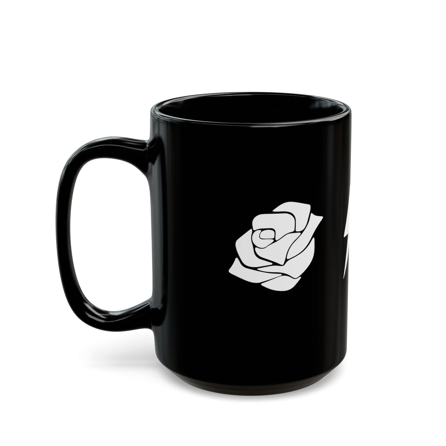 Rose Electric Audio Black Mug (style 2)