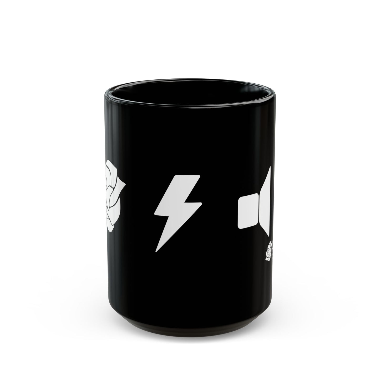 Rose Electric Audio Black Mug (style 2)