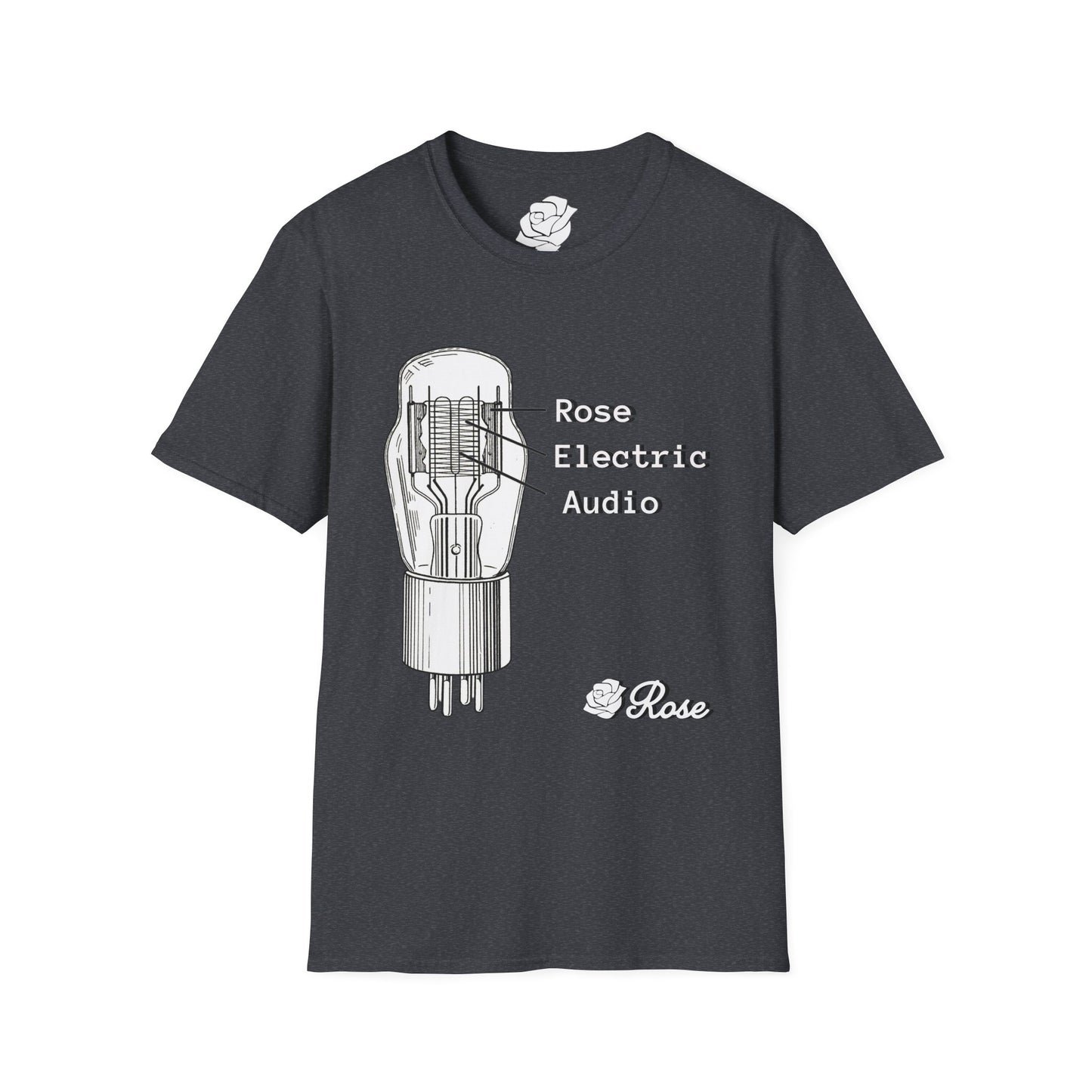 Vacuum Tube Datasheet - Uni-Sex Soft Tee T Shirt - Rose Electric Audio