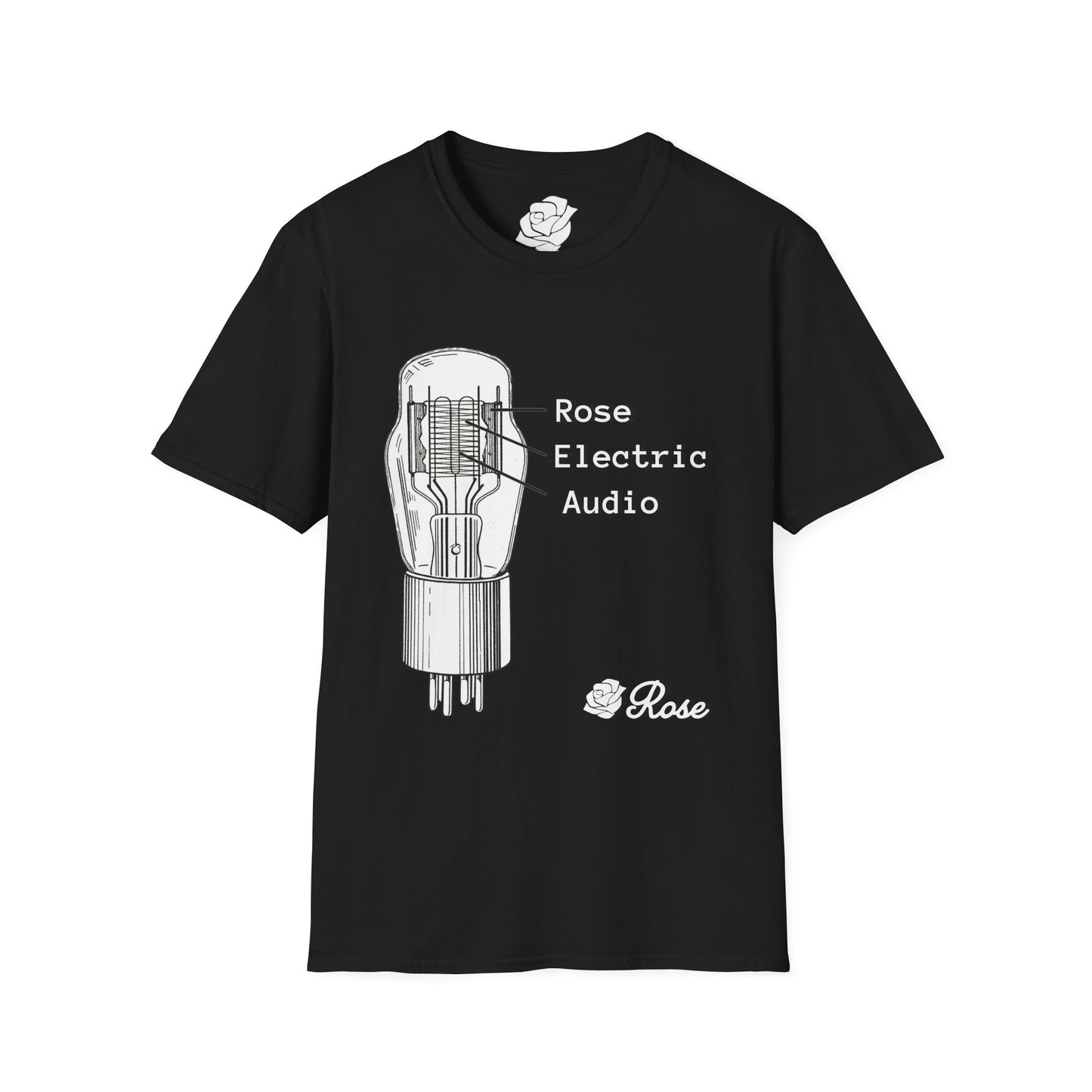 Vacuum Tube Datasheet - Uni-Sex Soft Tee T Shirt - Rose Electric Audio