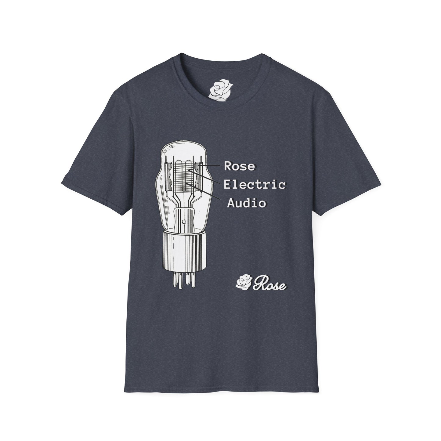 Vacuum Tube Datasheet - Uni-Sex Soft Tee T Shirt - Rose Electric Audio