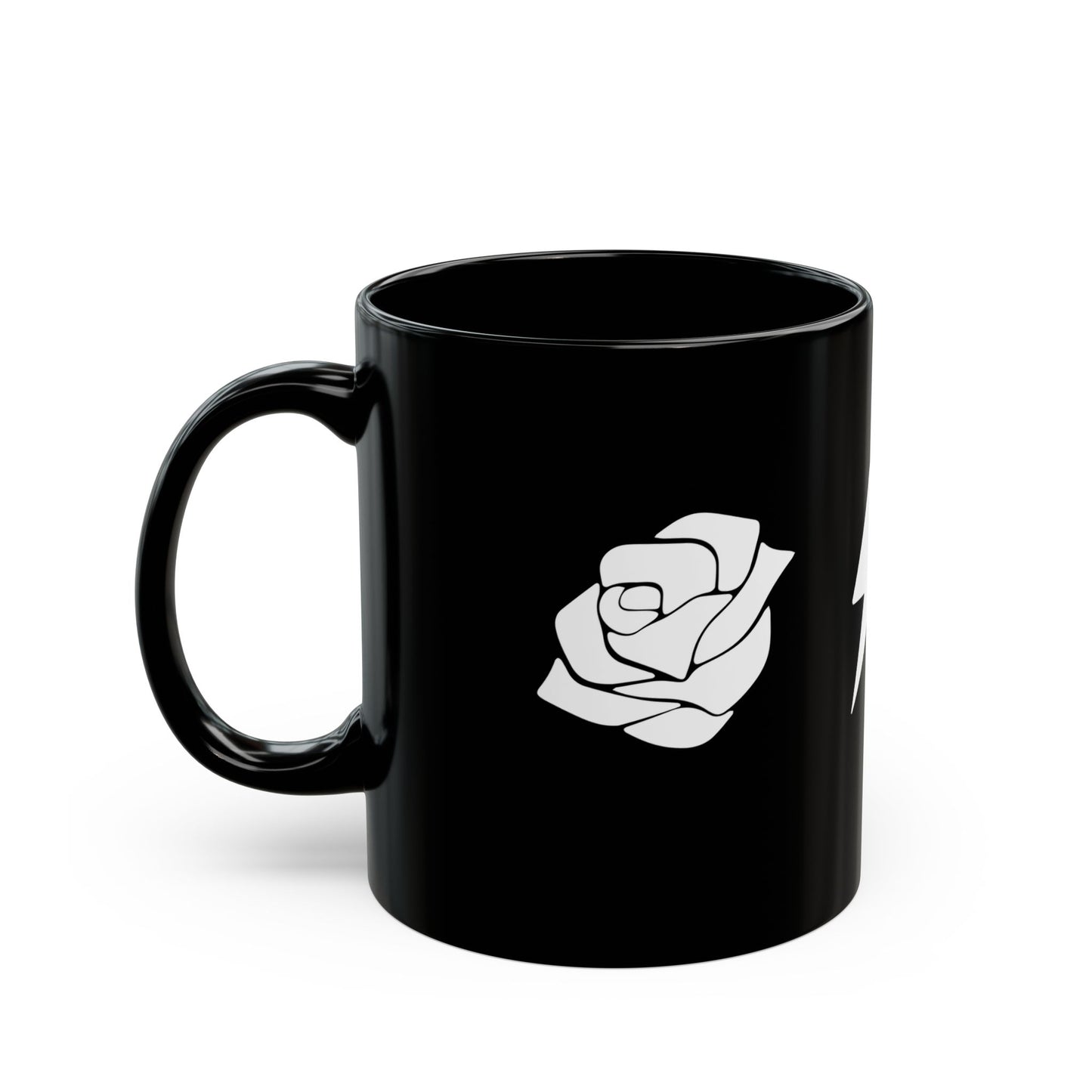 Rose Electric Audio Black Mug (style 2)