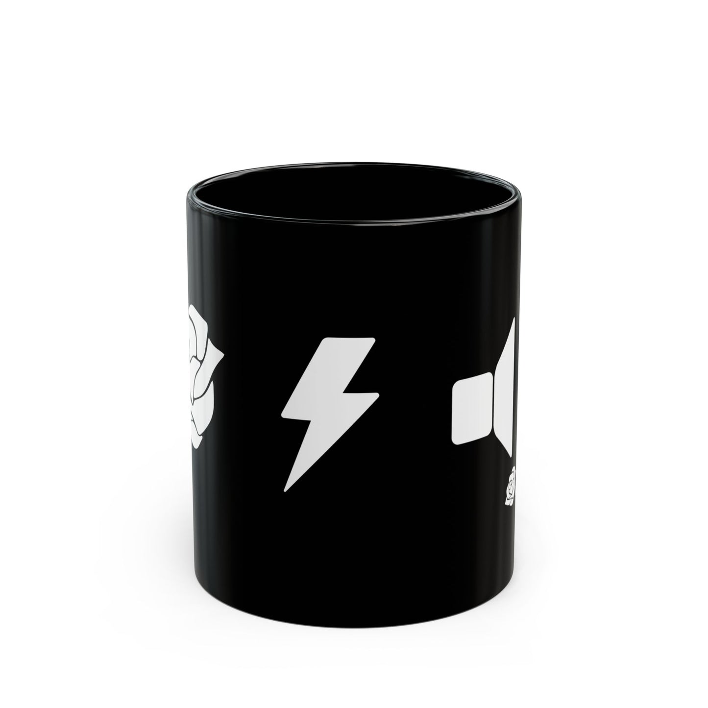Rose Electric Audio Black Mug (style 2)