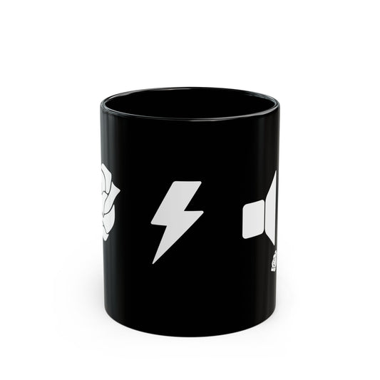 Rose Electric Audio Black Mug (style 2)